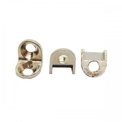 Suporte De Prateleira 2 Furos 13,5 X 13,5 Leve Niquelado (Kit Com 100 Un)