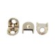 Suporte De Prateleira 2 Furos 13,5 X 13,5 Leve Niquelado (Kit Com 100 Un)
