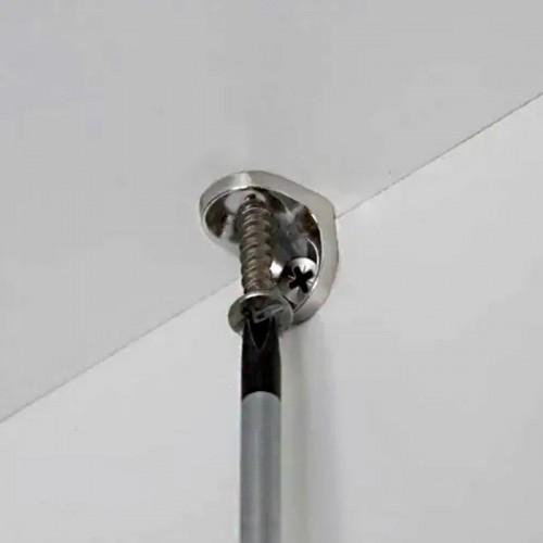 Suporte De Prateleira 2 Furos 13,5 X 13,5 Leve Niquelado (Kit Com 100 Un)