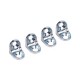 Suporte De Prateleira 2 Furos 13,5 X 13,5 Leve Niquelado (Kit Com 100 Un)
