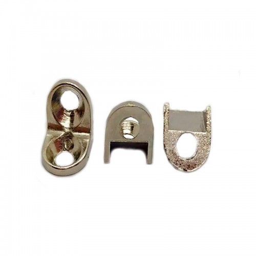 Suporte De Prateleira 2 Furos 13,5 X 13,5 Leve Niquelado (Kit Com 100 Un)