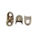 Suporte De Prateleira 2 Furos 13,5 X 13,5 Leve Niquelado (Kit Com 100 Un)