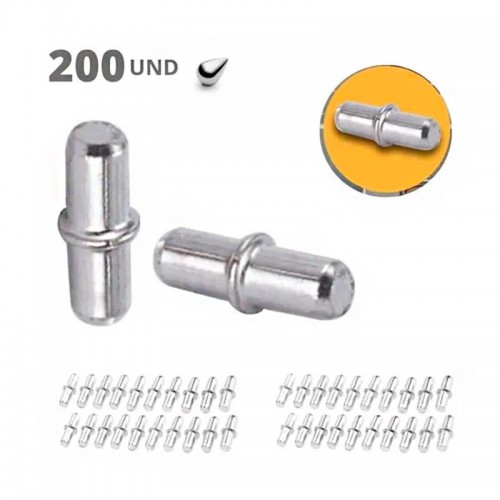 Suporte De Prateleira Anelado 5 X 5 Niquelado (Kit Com 200)