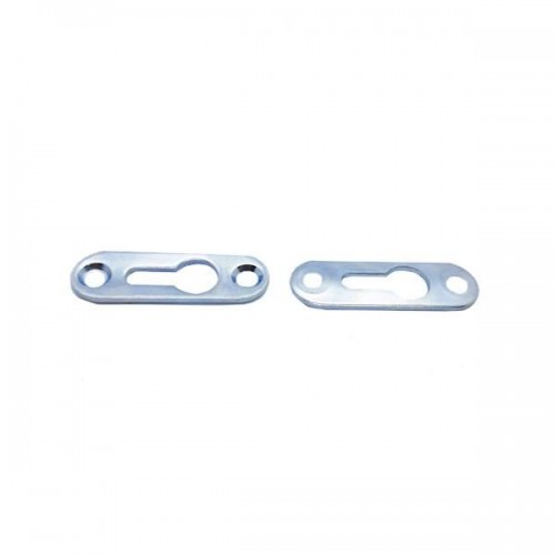 Suporte De Nicho Tipo Presilha Plano Com Furo Escareado Metálico Zinco Branco (Kit Com 100 Un) Suporte De Nicho Tipo Presilha Plano Com Furo Escareado Metálico Zinco Branco (Kit Com 100 Un)