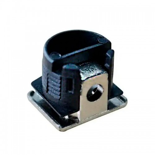 Kit C/100 Un Suporte de prateleira (Uniblock) Invisivel Niquelado