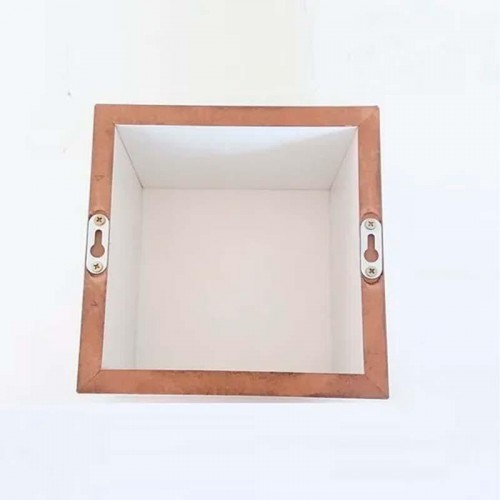 Suporte De Nicho Tipo Presilha Plano Com Furo Escareado Metálico Zinco Branco (Kit Com 50 Un)