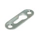 Suporte De Nicho Tipo Presilha Plano Com Furo Escareado Metálico Zinco Branco (Kit Com 50 Un)