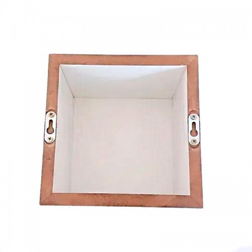 Suporte De Nicho Tipo Presilha Plano Com Furo Escareado Metálico Zinco Branco (Kit Com 50 Un)