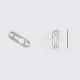 Suporte De Nicho Tipo Presilha Plano Com Furo Escareado Metálico Zinco Branco (Kit Com 25 Un) Suporte De Nicho Tipo Presilha Plano Com Furo Escareado Metálico Zinco Branco (Kit Com 25 Un)