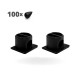 Suporte De Prateleira Invisível Plástico Preto (Kit Com 100) Suporte De Prateleira Invisível Plástico Preto (Kit Com 100)