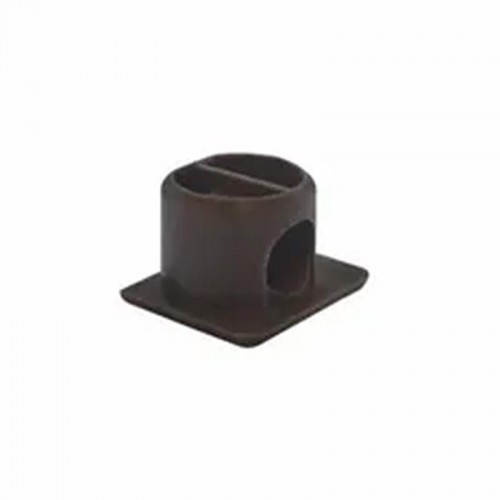 Suporte De Prateleira Invisível Plástico Preto (Kit Com 100)