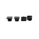 Suporte De Prateleira Invisível Plástico Preto (Kit Com 100) Suporte De Prateleira Invisível Plástico Preto (Kit Com 100)