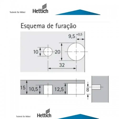 Dispositivo Vb 36/16 Branco Para Chapa 15 Mm (Kit Com 100 Un) Dispositivo Vb 36/16 Branco Para Chapa 15 Mm (Kit Com 100 Un)