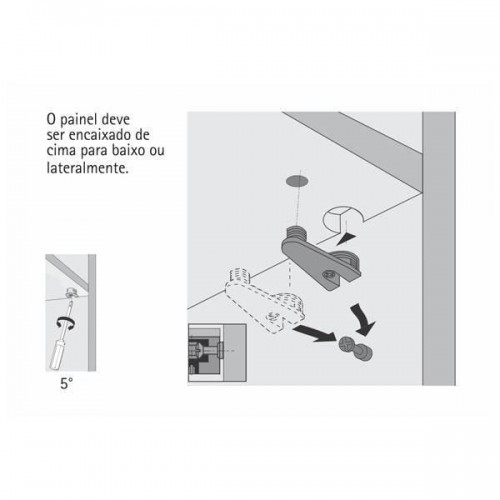 Dispositivo Vb 36/19 Branco Para Chapa 18 Mm (Kit Com 100 Un) Dispositivo Vb 36/19 Branco Para Chapa 18 Mm (Kit Com 100 Un)