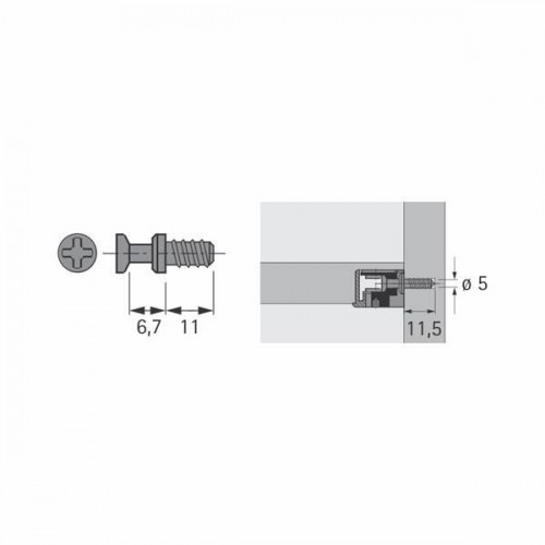 Kit Promocional Dispositivo Vb 36/16 Niquelado + Pf Vb Du 279 (Longo) (Kit C/100 Un)