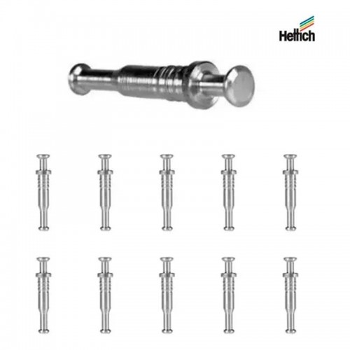 Haste Dupla Vb / Rafix Hettich Du 712 P/Mdf 15 Mm Zinco Branco (Kit Com 100 Un)