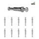 Haste Dupla Vb / Rafix Hettich Du 712 P/Mdf 15 Mm Zinco Branco (Kit Com 100 Un) Haste Dupla Vb / Rafix Hettich Du 712 P/Mdf 15 Mm Zinco Branco (Kit Com 100 Un)