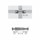 Haste Dupla Vb / Rafix Hettich Du 712 P/Mdf 15 Mm Zinco Branco (Kit Com 100 Un) Haste Dupla Vb / Rafix Hettich Du 712 P/Mdf 15 Mm Zinco Branco (Kit Com 100 Un)