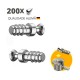 Parafuso Vb Du 260 (6,7 X 7,8 Mm - Curto) Hettich Rosca Soberba Zincado Branco (Kit Com 200 Un) Parafuso Vb Du 260 (6,7 X 7,8 Mm - Curto) Hettich Rosca Soberba Zincado Branco (Kit Com 200 Un)