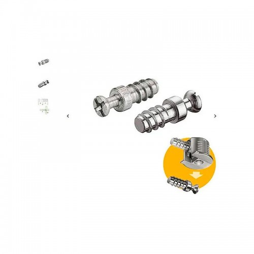 Parafuso Vb Du 279 (6,7 X 11 Mm - Longo) Hettich Rosca Soberba Zincado Branco (Kit Com 200 Un)