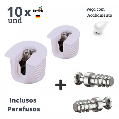 Kit C/10 Un Dispositivo Vb 35/16 Branco + 10 Pf Vb Du 279 (Longo) Kit C/10 Un Dispositivo Vb 35/16 Branco + 10 Pf Vb Du 279 (Longo)