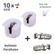 Kit C/10 Un Dispositivo Vb 35/16 Branco + 10 Pf Vb Du 279 (Longo) Kit C/10 Un Dispositivo Vb 35/16 Branco + 10 Pf Vb Du 279 (Longo)