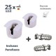 Kit C/25 Un Dispositivo Vb 35/16 Branco + 25 Pf Vb Du 279 (Longo) Kit C/25 Un Dispositivo Vb 35/16 Branco + 25 Pf Vb Du 279 (Longo)