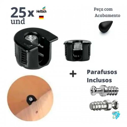 Kit C/25 Un Dispositivo Vb 35/19 Preto + 25 Pf Vb Du 279 (Longo)