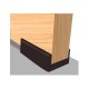 Sapata Deslizante 15 X 27 Mm Preta (Kit Com 200 Un) Sapata Deslizante 15 X 27 Mm Preta (Kit Com 200 Un)