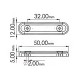 Sapata Deslizante 12 X 50 Mm Branca (Kit Com 200 Un) Sapata Deslizante 12 X 50 Mm Branca (Kit Com 200 Un)