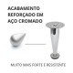 Pé Cônico Regulável 150 Mm Cromado (Kit Com 4 Unidades) Pé Cônico Regulável 150 Mm Cromado (Kit Com 4 Unidades)