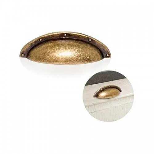 Puxador Concha 64 Mm Colonial Ouro Velho