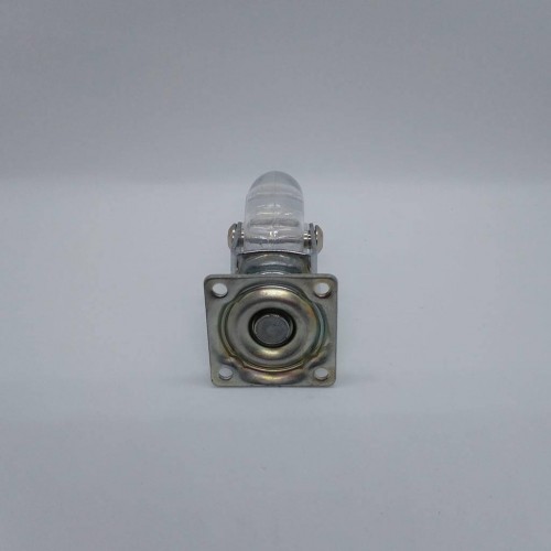 Rodizio Silicone (Gel) 50Mm Fix Chapa Plana 42 X 42 Sem Freio