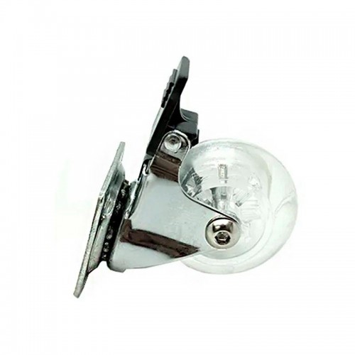 Rodizio Silicone (Gel) 50Mm Fix Chapa Plana 42 X 42 Com Freio (Kit Com 10 Unidades)