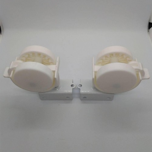 Rodizio Rb 50 Chapa U 25 Mm Para Berço Branco (Kit Com 4 Un) Rodizio Rb 50 Chapa U 25 Mm Para Berço Branco (Kit Com 4 Un)