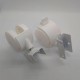 Rodizio Rb 50 Chapa U 25 Mm Para Berço Branco (Kit Com 4 Un) Rodizio Rb 50 Chapa U 25 Mm Para Berço Branco (Kit Com 4 Un)