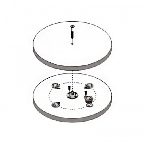 Sistema Giratório Para Tampos De Mesa Rolly Kit