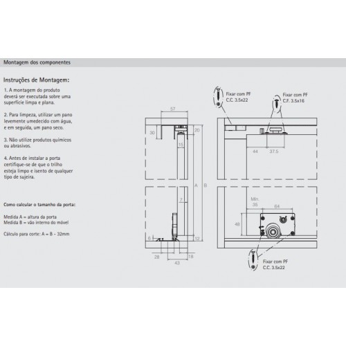Sistema De Portas De Correr Duo 14 Bigfer 1 Porta Sistema De Portas De Correr Duo 14 Bigfer 1 Porta