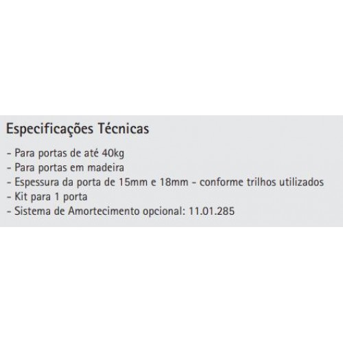 Kit Promocional Sistema De Portas De Correr Duo 10 Bigfer 2 Portas