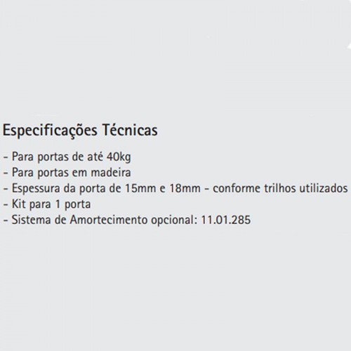 Kit Promocional Sistema De Portas De Correr Duo 11 Bigfer 3 Portas