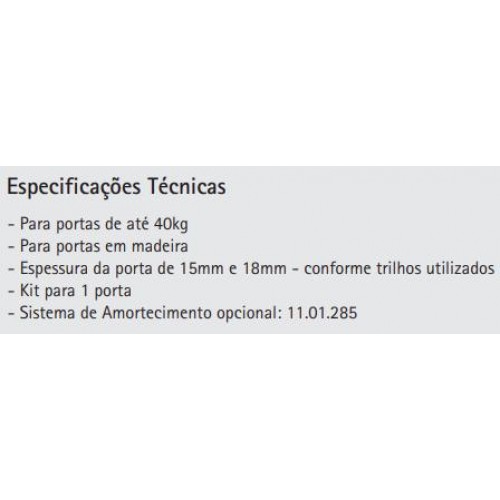 Kit Promocional Sistema De Portas De Correr Duo 11 Bigfer 3 Portas Kit Promocional Sistema De Portas De Correr Duo 11 Bigfer 3 Portas