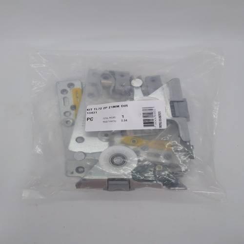 Sistema De Portas De Correr Tl 22 + Stb 15  Hettich 2 Portas Até 21 Mm Frente Direita