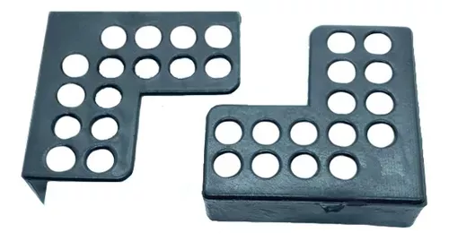 Cantoneira De Proteção Para Moveis 60 X 60 Mm Preta (Kit C/100)