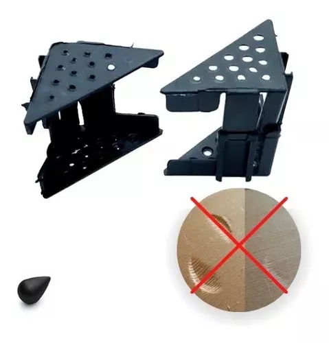 Cantoneira De Proteção Para Moveis Regulável 62 A 115 Mm Preta (Kit C/30)