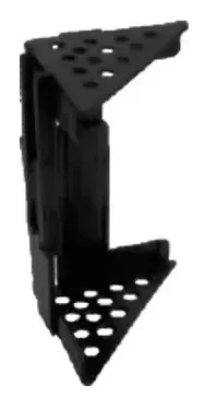 Cantoneira De Proteção Para Moveis Regulável 62 A 115 Mm Preta (Kit C/30)