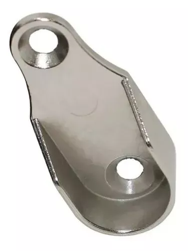 Suporte Cabideiro Oblongo Niquelado (Kit Com 20 Un)