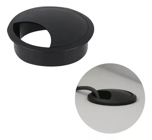 Conjunto Passa Fio 60Mm X 15Mm Preto (Kit Com 5 Unidades) Conjunto Passa Fio 60Mm X 15Mm Preto (Kit Com 5 Unidades)