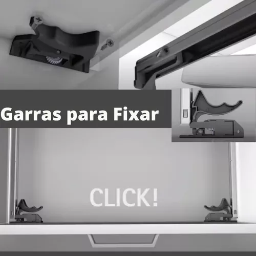 Kit Corrediça Quadro V6 (Extração Total) Invisível 300 Mm Silent System Hettich Kit Corrediça Quadro V6 (Extração Total) Invisível 300 Mm Silent System Hettich