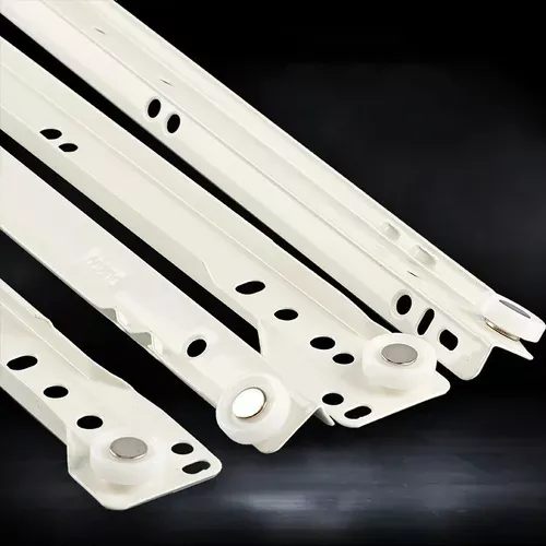 Kit Promocional C/ 4 Corrediças Metálicas Bigfer 250 Mm Epóxi Branca + 32 Pf Mad C.Ch. 4,0 X 12