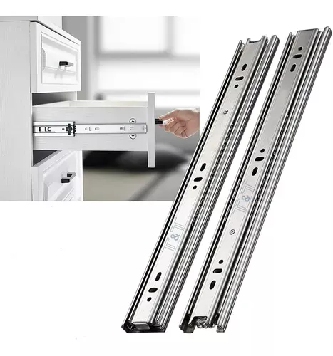 Corrediça Telescópica Light 300 Mm Zinco Branco Avulsa